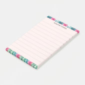 Palm Beach Monstera Bladeren Hibiscus Aangepaste G Post-it® Notes (Schuin)