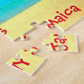 Palm Beach Montego Bay Jamaica Jigzaag Puzzle Legpuzzel (Zijkant)