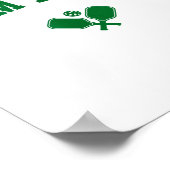 Palm beach pickleball groen poster (Hoek)