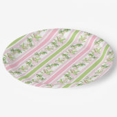 Palm Beach Pink Pool Loungers Papieren Bordje (Gekanteld)