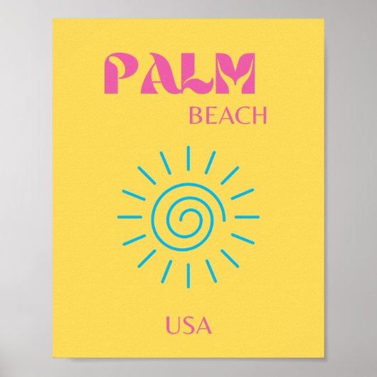 PALM BEACH POSTER (Voorkant)