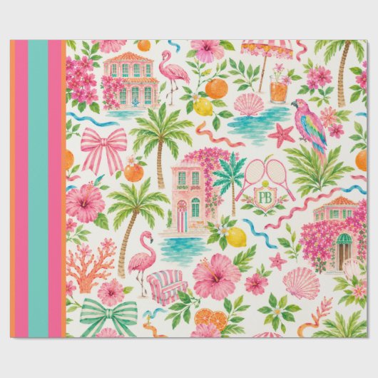 Palm Beach Preppy Inpakpapier (Vlak)