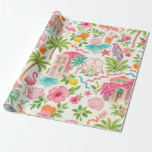 Palm Beach Preppy Inpakpapier (Uitgerold)