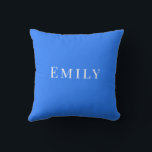 Palm Beach Preppy Personalized Name Throw Pillow  Kussen<br><div class="desc">Colorful Custom Name Dorm Pillow | Preppy College Dorm Decor Brighten your space with this Palm Beach preppy personalized name throw pillow, featuring a bold custom name in vibrant resort-inspired colors. Designed with a clean script style and cheerful coastal palette, this pillow adds personality and color to college dorm rooms,...</div>