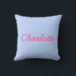 Palm Beach Preppy Personalized Name Throw Pillow Kussen<br><div class="desc">Colorful Custom Name Dorm Pillow | Preppy College Dorm Decor Brighten your space with this Palm Beach preppy personalized name throw pillow, featuring a bold custom name in vibrant resort-inspired colors. Designed with a clean script style and cheerful coastal palette, this pillow adds personality and color to college dorm rooms,...</div>