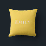 Palm Beach Preppy Personalized Name Throw Pillow  Kussen<br><div class="desc">Colorful Custom Name Dorm Pillow | Preppy College Dorm Decor Brighten your space with this Palm Beach preppy personalized name throw pillow, featuring a bold custom name in vibrant resort-inspired colors. Designed with a clean script style and cheerful coastal palette, this pillow adds personality and color to college dorm rooms,...</div>