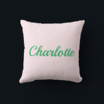 Palm Beach Preppy Personalized Name Throw Pillow Kussen<br><div class="desc">Colorful Custom Name Dorm Pillow | Preppy College Dorm Decor Brighten your space with this Palm Beach preppy personalized name throw pillow, featuring a bold custom name in vibrant resort-inspired colors. Designed with a clean script style and cheerful coastal palette, this pillow adds personality and color to college dorm rooms,...</div>