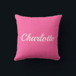 Palm Beach Preppy Personalized Name Throw Pillow Kussen<br><div class="desc">Colorful Custom Name Dorm Pillow | Preppy College Dorm Decor Brighten your space with this Palm Beach preppy personalized name throw pillow, featuring a bold custom name in vibrant resort-inspired colors. Designed with a clean script style and cheerful coastal palette, this pillow adds personality and color to college dorm rooms,...</div>