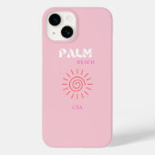 Palm Beach, Preppy, Preppy kamer, roze Case-Mate iPhone Case (Achterkant)