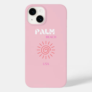 Palm Beach, Preppy, Preppy kamer, roze Case-Mate iPhone 14 Hoesje