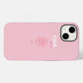 Palm Beach, Preppy, Preppy kamer, roze Case-Mate iPhone Case (Achterkant (horizontaal))
