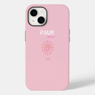 Palm Beach, Preppy, Preppy Kamer, Roze iPhone 14 Hoesje
