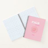 Palm Beach, Preppy, Preppy kamer, roze Notitieboek (Binnen)
