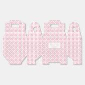 Palm Beach Roze en Witte Riet Bedankdoosjes (Ongevouwen)