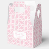 Palm Beach Roze en Witte Riet Bedankdoosjes (Open)