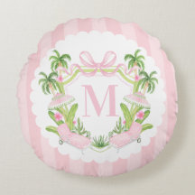 Palm Beach Roze Loungers Monogram Wapen
