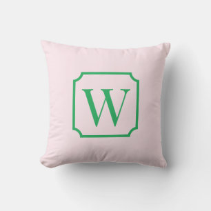 Palm Beach Roze Monogram Slaapkamer Kussen