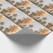 Palm Beach Schilderachtig Uitzicht Cadeaupapier (Hoek)