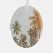 Palm Beach Schilderachtig Uitzicht Glas Ornament (Voorkant Rechts)