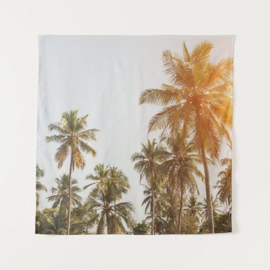 Palm Beach Schilderachtig Uitzicht Wandkleed (Voorkant)