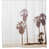 Palm Beach - Sepia Douchegordijn (Voorkant)