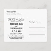 Palm Beach String Lights Bruiloft Save the Date Aankondigingskaart (Achterkant)