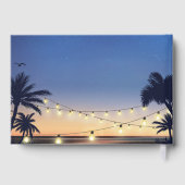 Palm Beach String Lights Destination Wedding Gastenboek (Achterkant)
