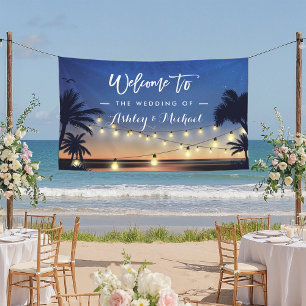 Palm Beach String Lights Summer Wedding Party Spandoek
