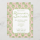 Palm Beach Theme Invitation Kaart (Voorkant / Achterkant)