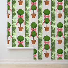 Palm Beach Topiary Griekse Sleutel Streep Peel & S Behang