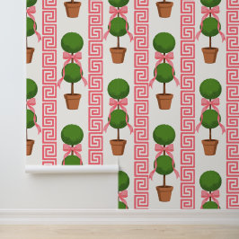 Palm Beach Topiary Griekse Sleutel Streep Peel & S Behang