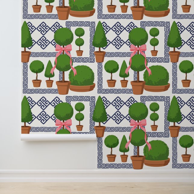 Palm Beach Topiary Patchwork Peel & Stick  Behang (Applicatie)