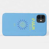 Palm Beach, Travel Art, Florida, Preppy, Blue Case-Mate iPhone Case (Achterkant (horizontaal))