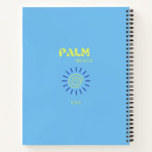 Palm Beach, Travel Art, Florida, Preppy, Blue Notitieboek (Achterkant)