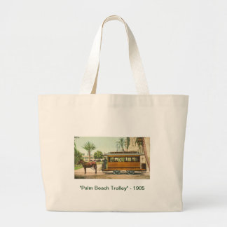 "Palm Beach Trolley" - 1905 Grote Tote Bag