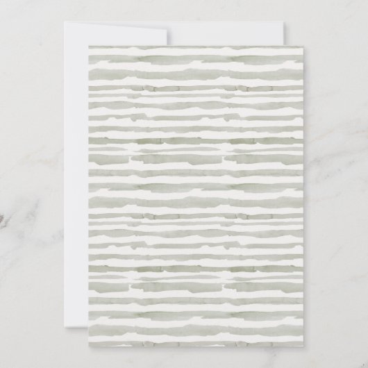 Palm Beach Tropical Cabana Couple Shower Invite Bedankkaart (Achterkant)