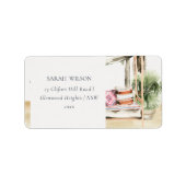 Palm Beach Tropical Palm Beach Cabana Adres Etiket (Voorkant)