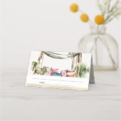 Palm Beach Tropical Palm Beach Cabana Weddenschap Plaatskaartje (Achterkant)