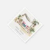 Palm Beach Tropical Palm Beach Cabana Weddenschap Servet (Hoek)
