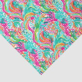 Palm Beach tropisch eiland onderwater koraal Tissuepapier (Detail)