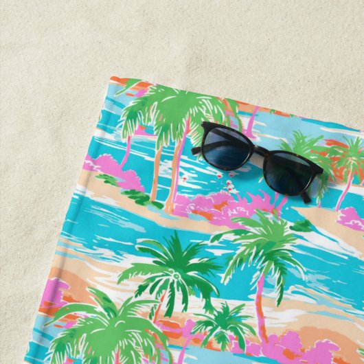 Palm Beach tropisch eiland Strandlaken (In situ)