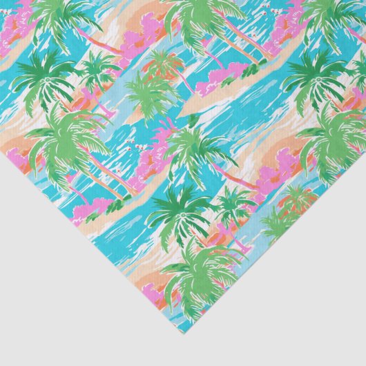 Palm Beach tropisch eiland Tissuepapier (Detail)