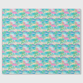 Palm Beach tropisch strand Cadeaupapier (Vlak)