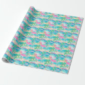Palm Beach tropisch strand Cadeaupapier (Uitgerold)