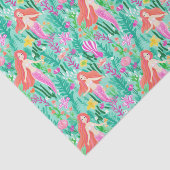 Palm Beach tropische eiland zeemeerminnen Tissuepapier (Detail)