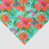 Palm Beach tropische eilandbloemen Tissuepapier (Detail)