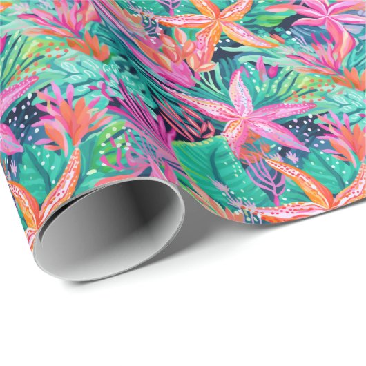 Palm Beach tropische oceaan zeester Cadeaupapier (Rol Hoek)