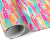 Palm Beach tropische Surf boards Cadeaupapier (Rol Hoek)