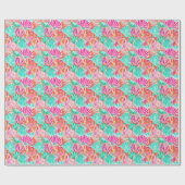 Palm Beach tropische zeeschelpen Cadeaupapier (Vlak)