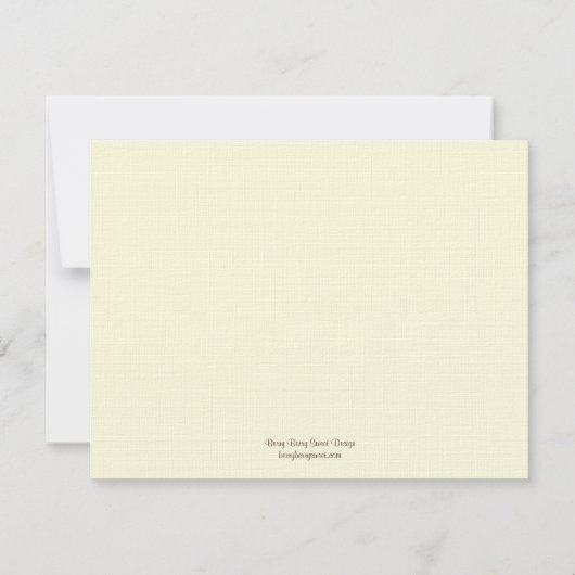 Palm Beach Trouw RSVP/Antwoordkaarten - Bruin RSVP Kaartje (Achterkant)